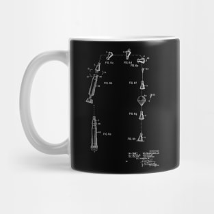 Space Capsule Vintage Patent Drawing Funny Novelty Mug